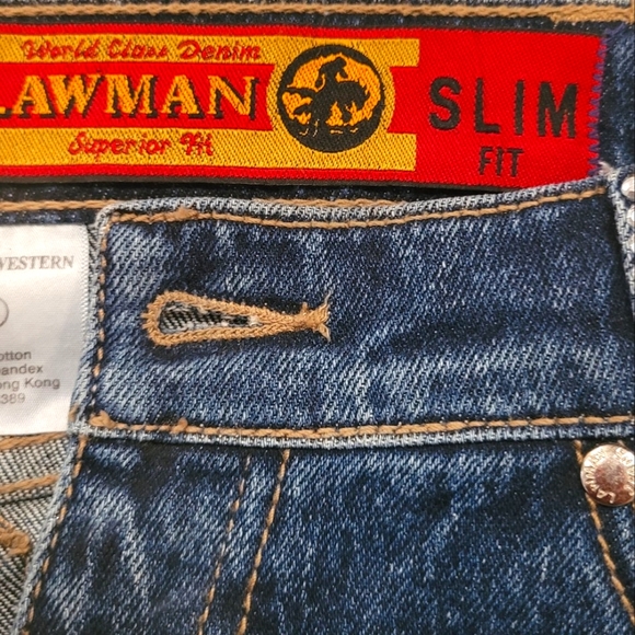 UPCYCLED HANDMADE "LAWMAN" ELEGANT MAXI DENIM & RHINESTONE SKIRT! - Picture 2 of 12